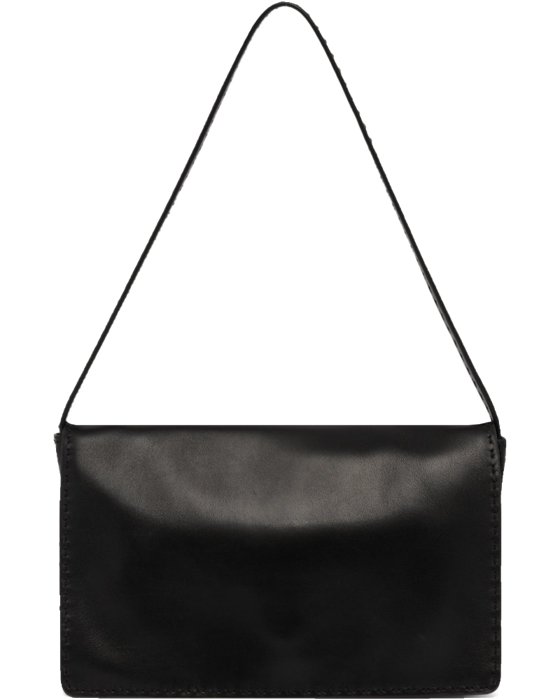Оригінальна Black Leather Shoulder Bag The row