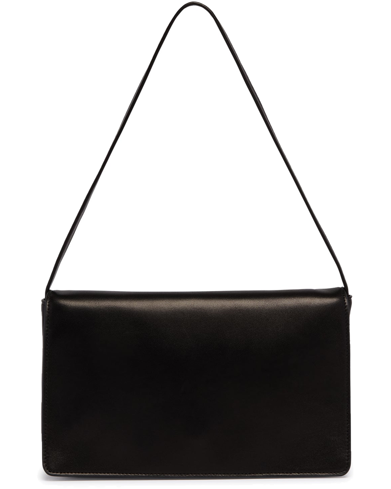 Оригінальна Black Leather Shoulder Bag The row