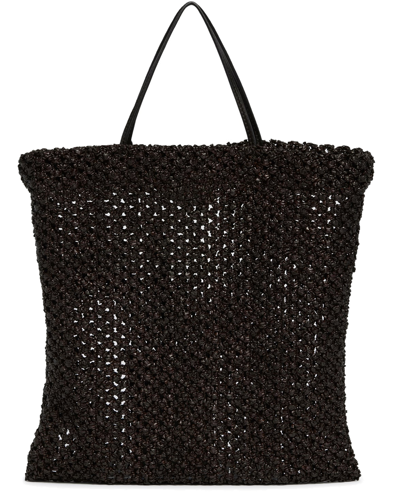 Оригінальна Black Woven Raffia Bag The row