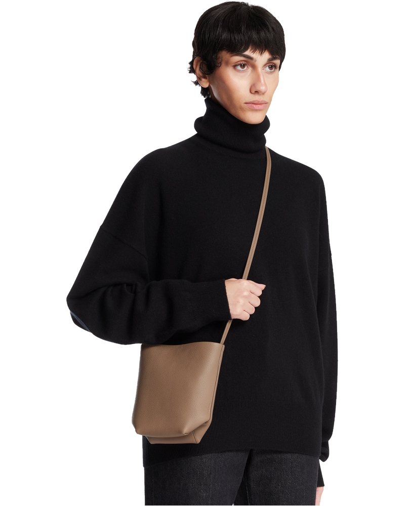 Brown Leather Shoulder Bag The row оригінал – Купити в Україні