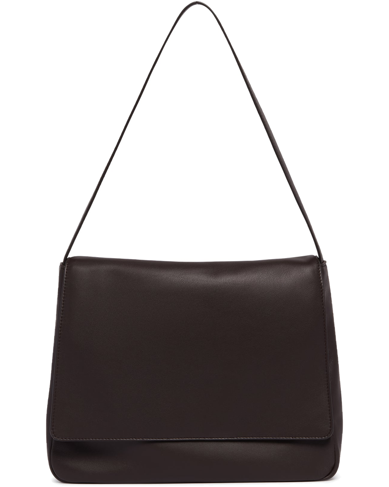 Brown Nan Leather Shoulder Bag The row оригінал – Купити в Україні