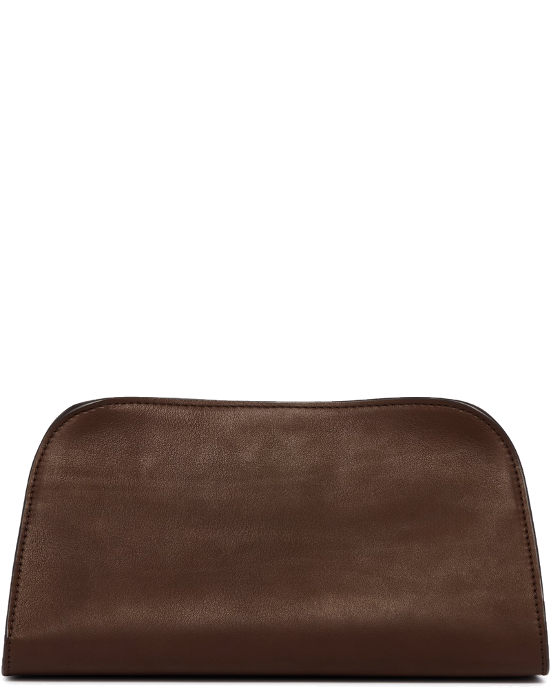 Brown Peggy Leather Clutch The row – Гарантія оригінальності