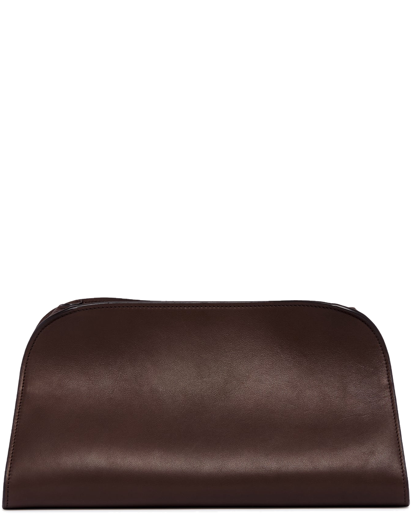 Brown Peggy Leather Clutch The row – Гарантія оригінальності