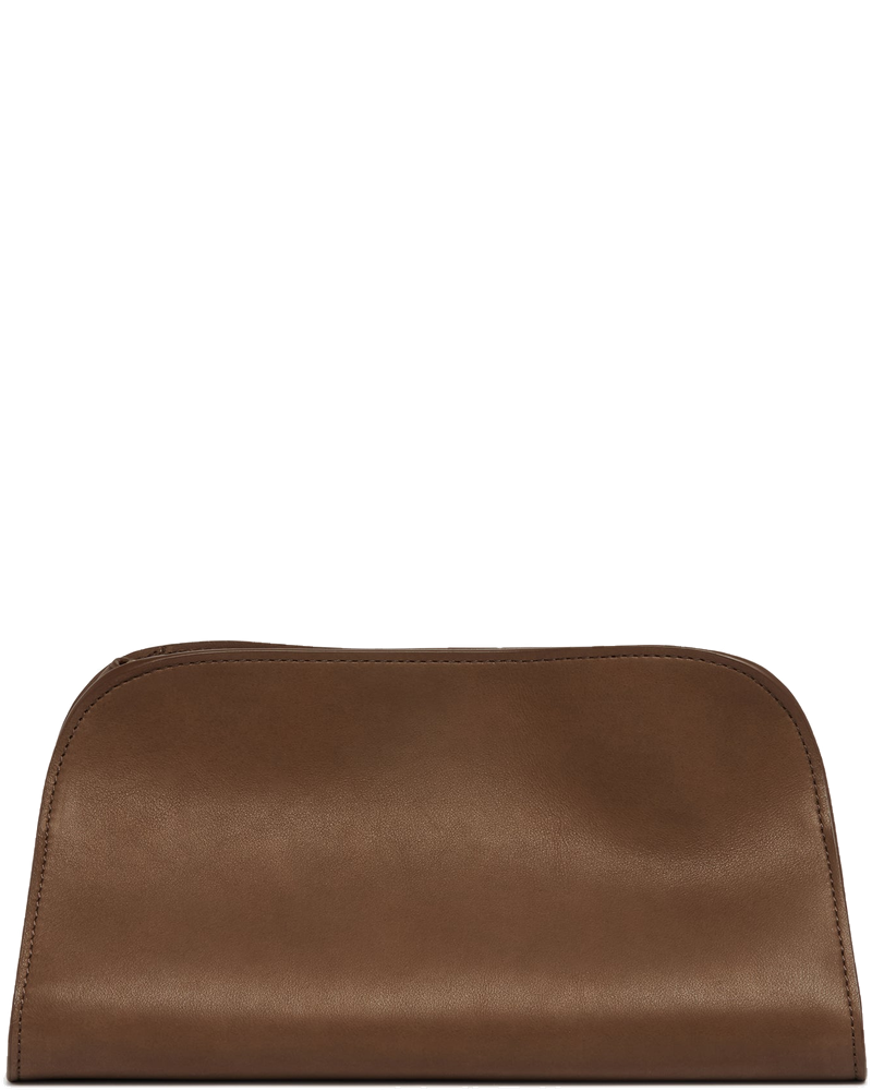 Brown Peggy Leather Clutch The row – Гарантія оригінальності