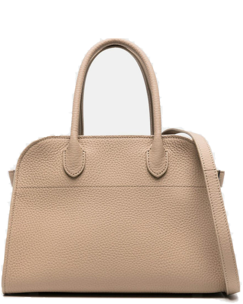 Dark Taupe Soft Margaux 10 Leather Bag The row – Гарантія оригінальності