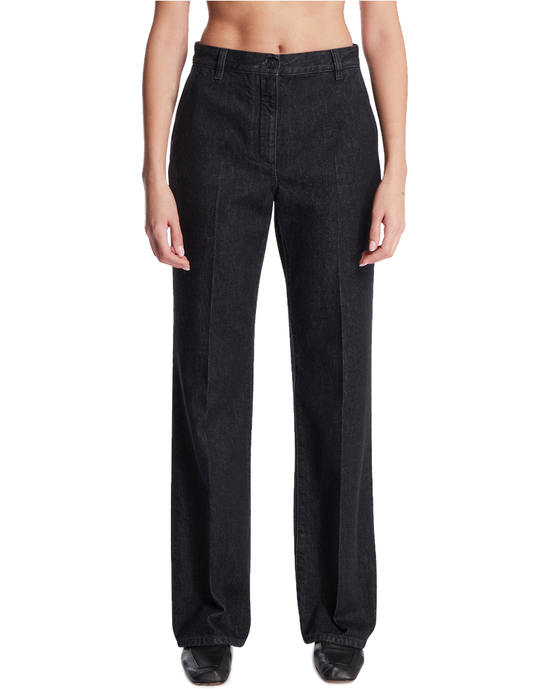 Black Cotton High-Rise Jeans The row – Гарантія оригінальності