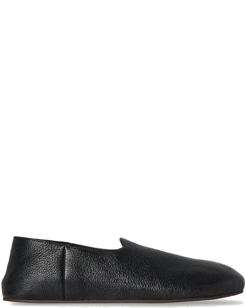 Hugh Slip On Grainy Calfskin Black The row – Гарантія оригінальності
