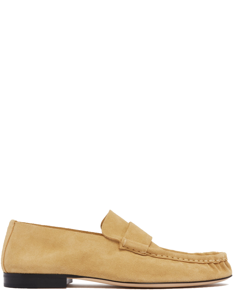 Beige Suede Soft Moccasins The row оригінал – Купити в Україні