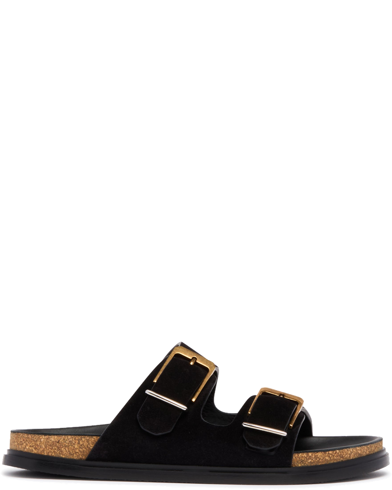 Оригінальна Black Buckle Slide Sandals The row