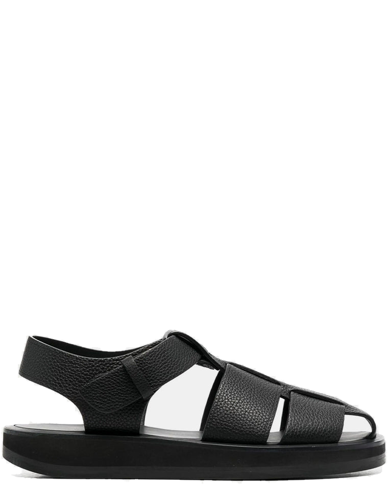 Black Fisherman Leather Sandals The row – Гарантія оригінальності