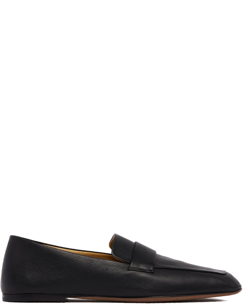 Оригінальна Black Square Leather Loafers The row