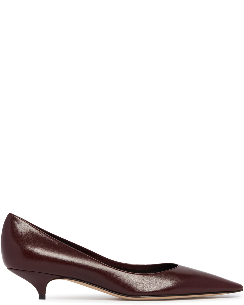 Burgundy Liisa Kitten Two Pumps The row – Гарантія оригінальності