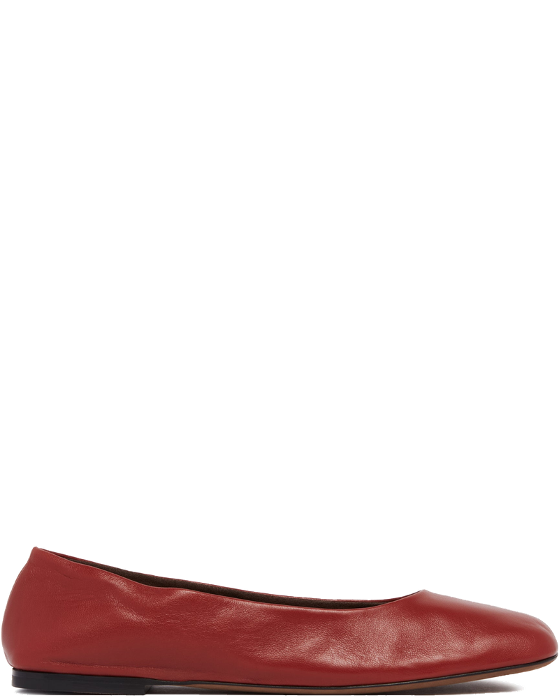 Red Low Square-Toe Flats The row – Гарантія оригінальності