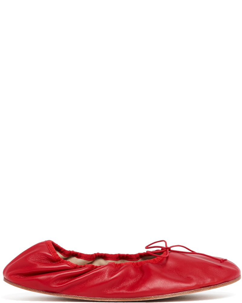 Red Rounded Flat Ballet Flats The row – Гарантія оригінальності