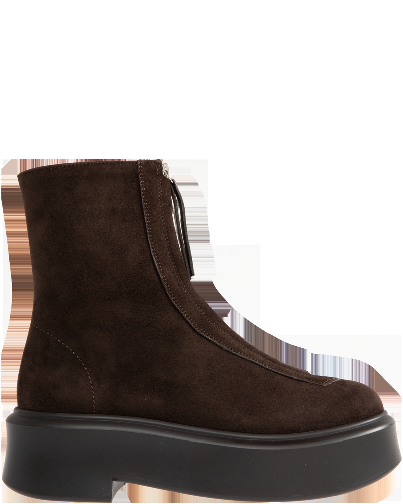 Suede Zipped Platform Boots The row – Гарантія оригінальності