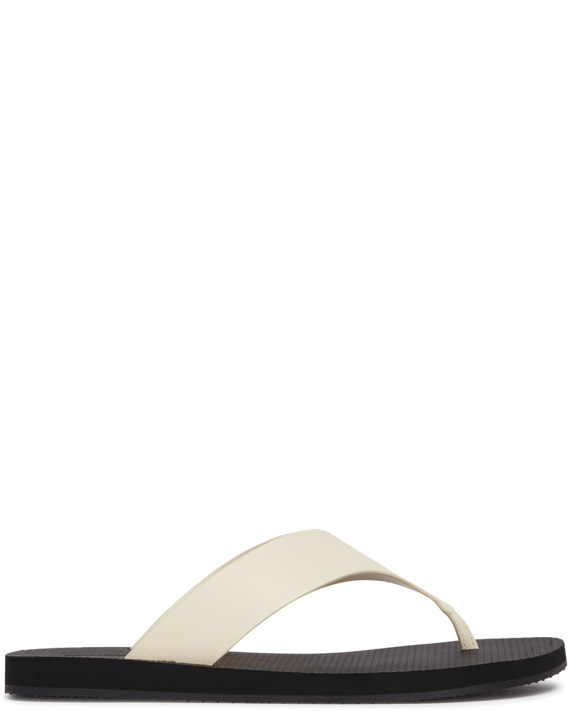 White Leather Flip-Flop Sandals The row оригінал – Купити в Україні