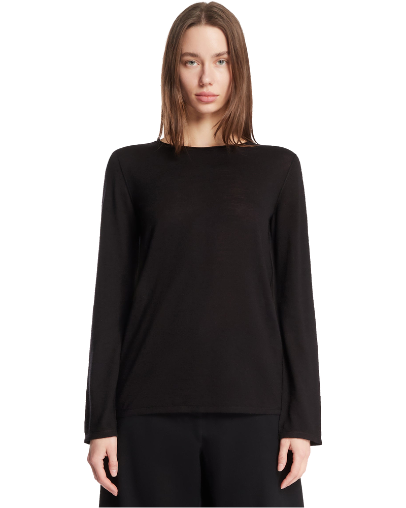 Black Monton Cashmere T-Shirt The row оригінал – Купити в Україні