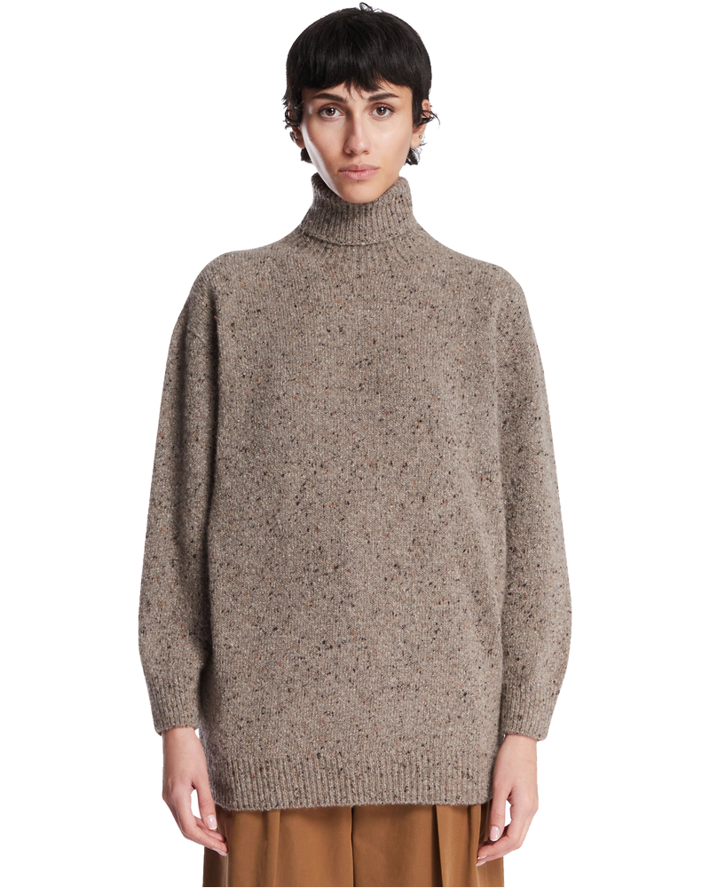 Beige Mirai Cashmere Turtleneck Sweater The row – Гарантія оригінальності