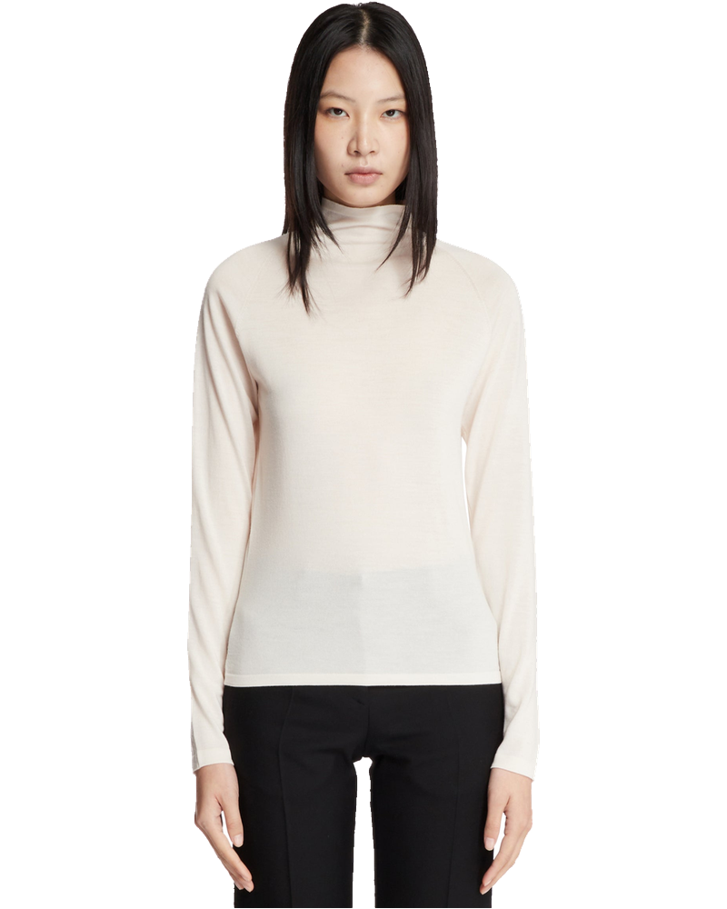 White Turtleneck Sweater The row оригінал – Купити в Україні