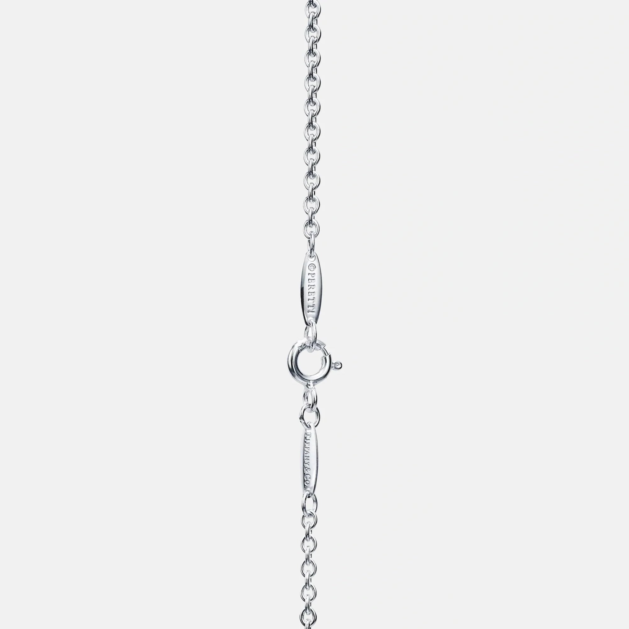 Elsa Peretti Open Heart Bracelet Silver Tiffany & co оригінал – Купити в Україні – вид ззаду