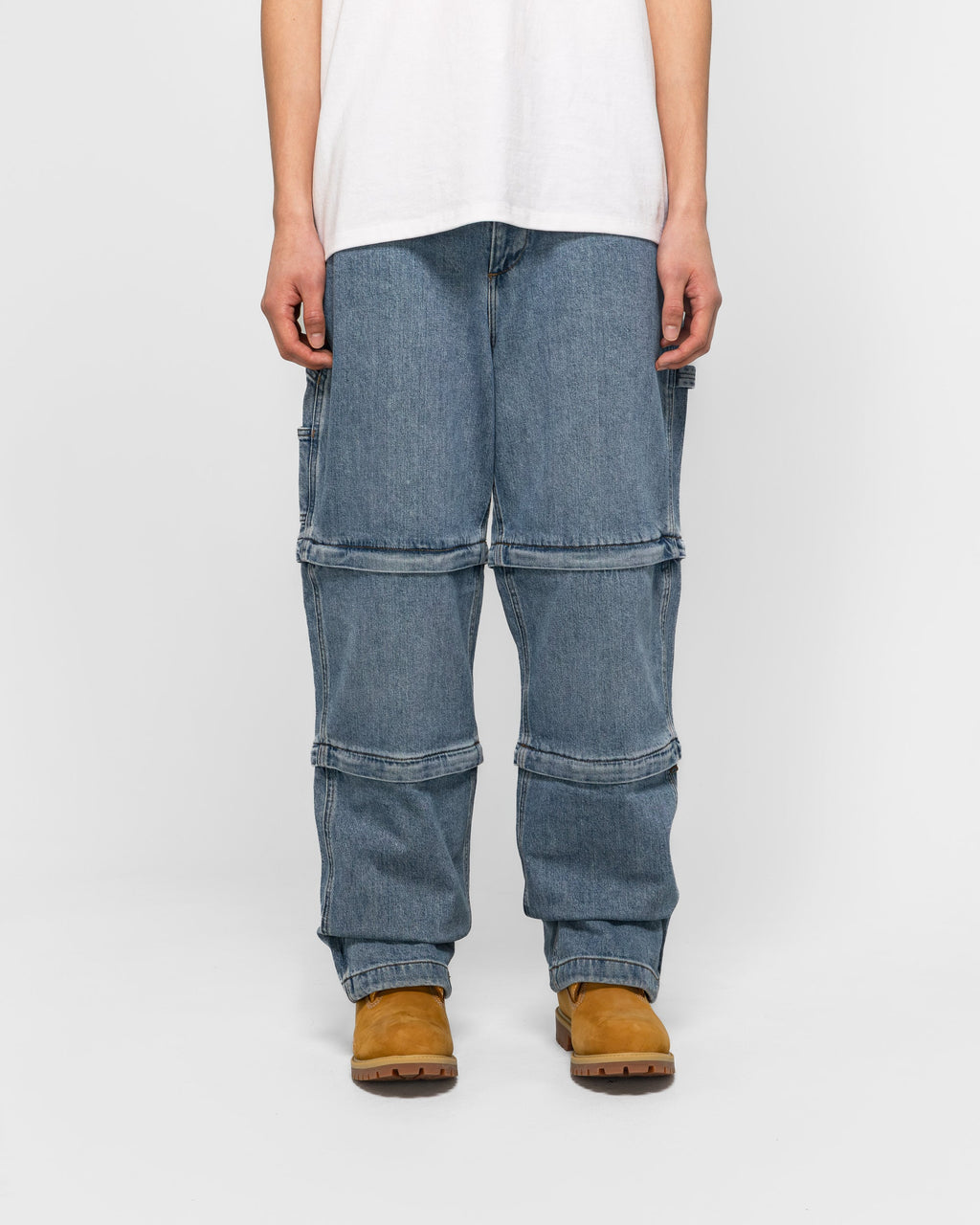 Оригінальна Denim Carpenter Zip-Off Pant X Beams Timberland – вид ззаду