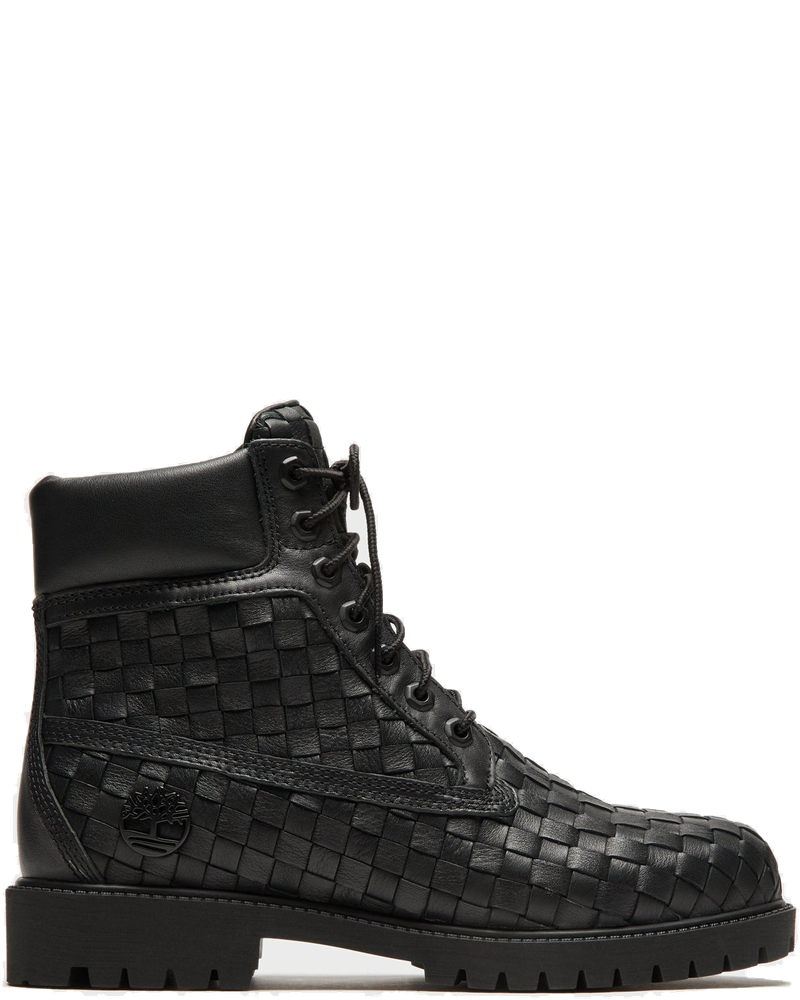 Woven 6 Inch Lace Up Full Grain Boot Black Timberland – Гарантія оригінальності