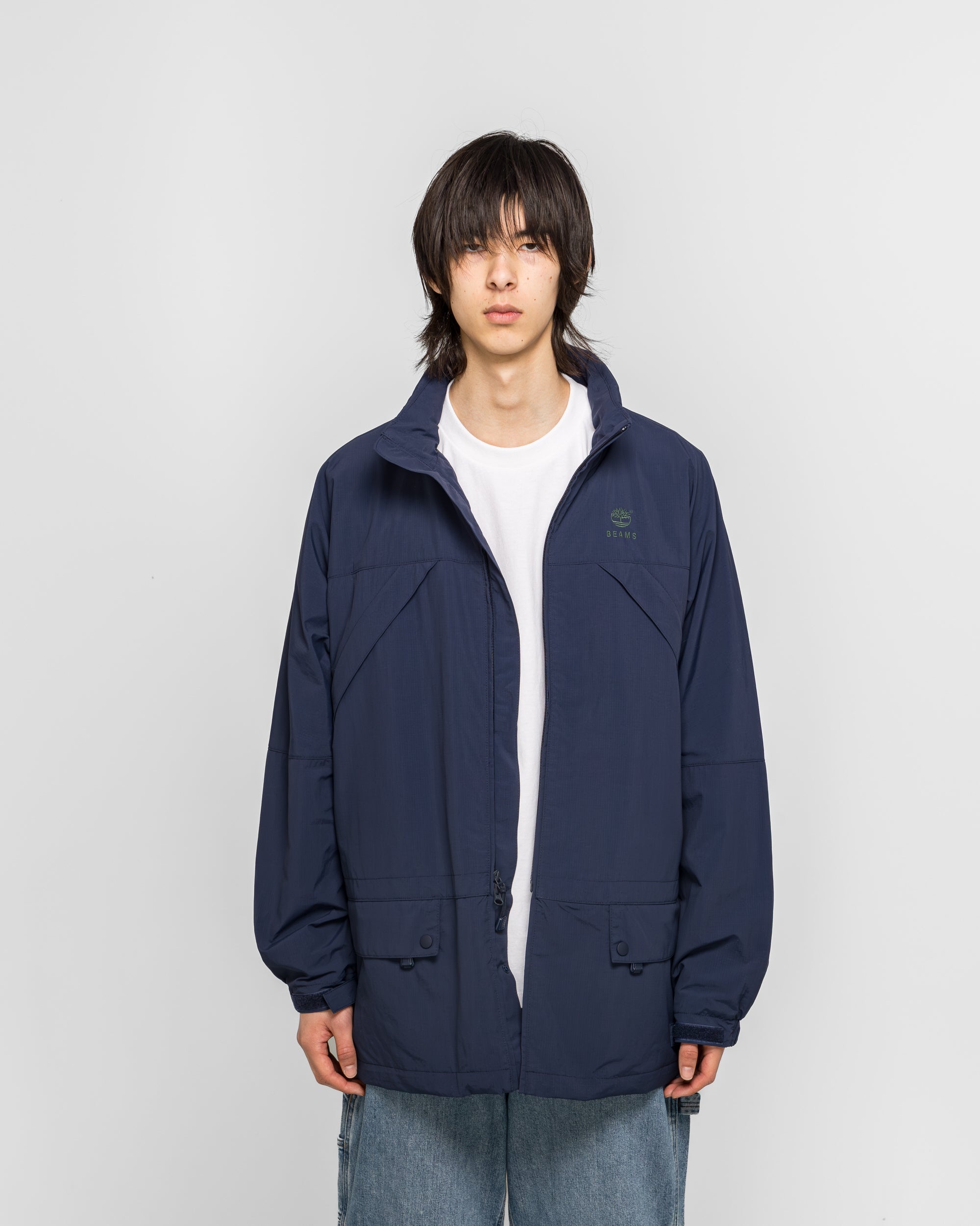 Оригінальна Nylon Zip Up Convertible Jacket X Beams Timberland – вид ззаду