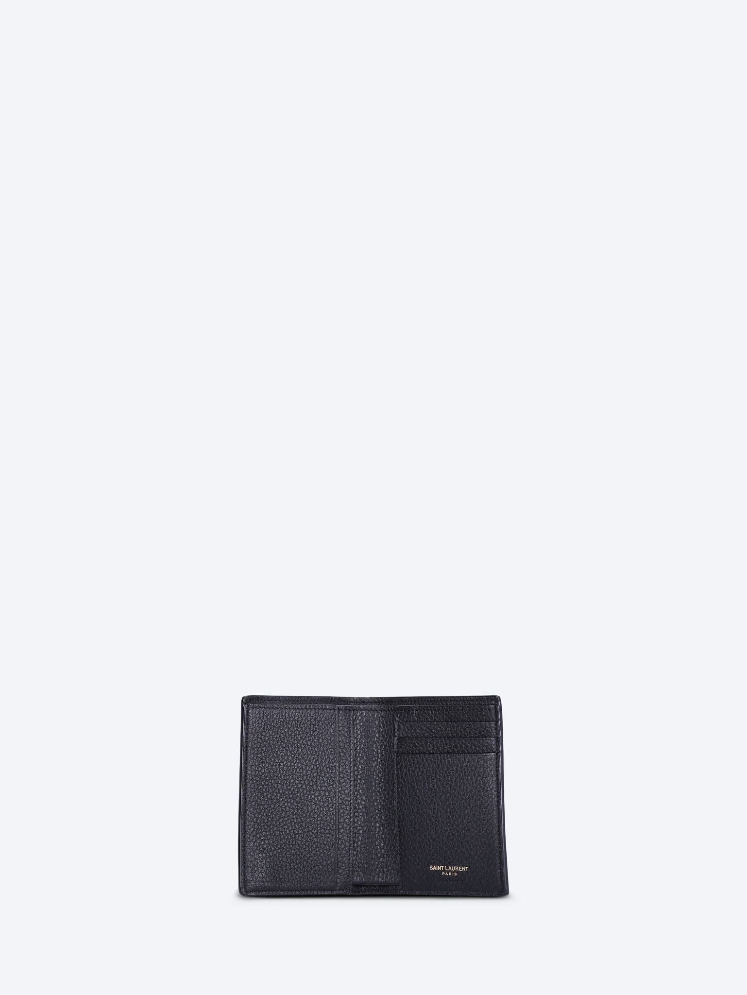 Оригінальна Tiny Cassandre Leather Credit Card Wallet Saint laurent – вид ззаду