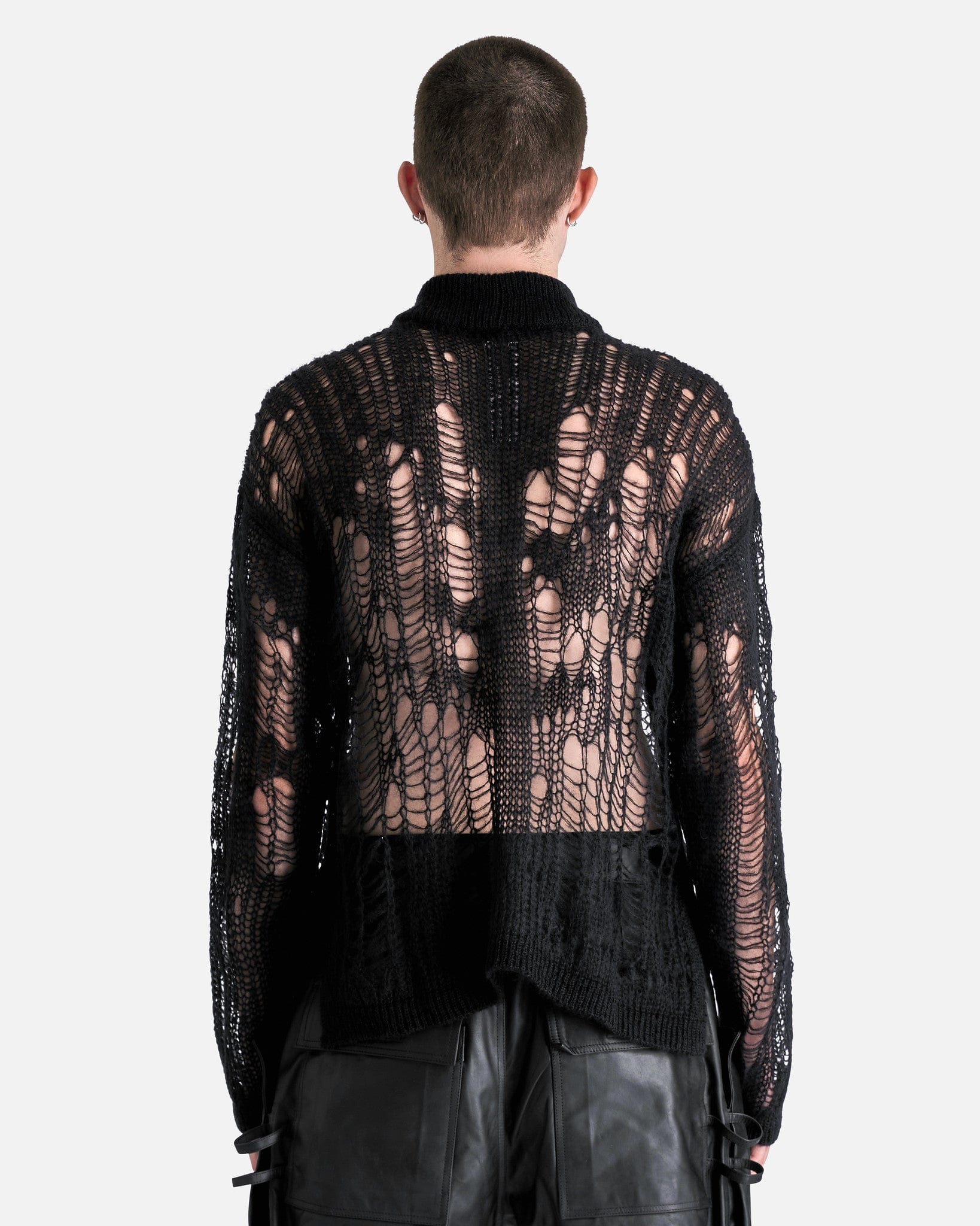 Tommy Lupetto Sweater In Black Rick owens – Гарантія оригінальності – детальний вид