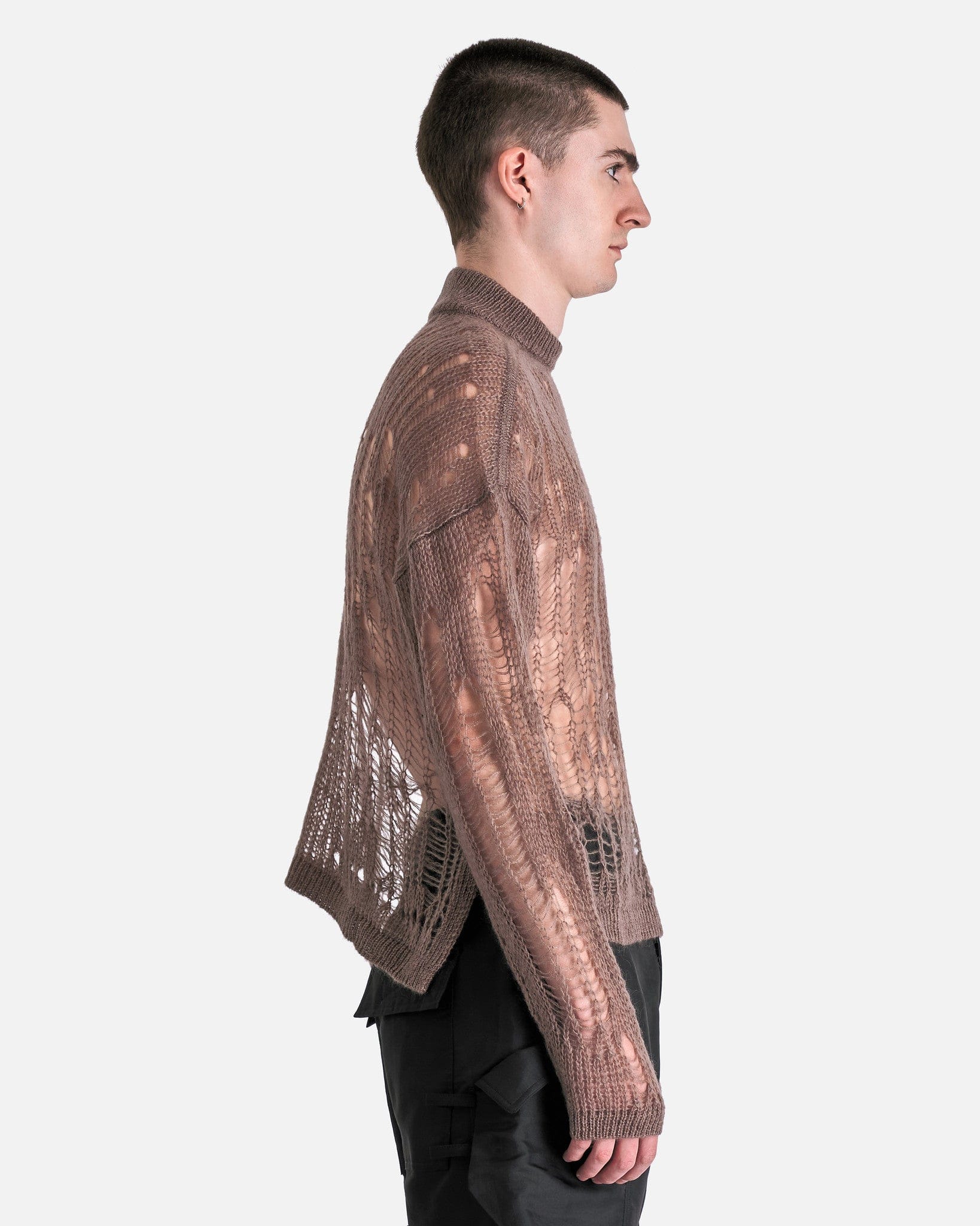 Оригінальна Tommy Lupetto Sweater In Dust Rick owens – вид ззаду