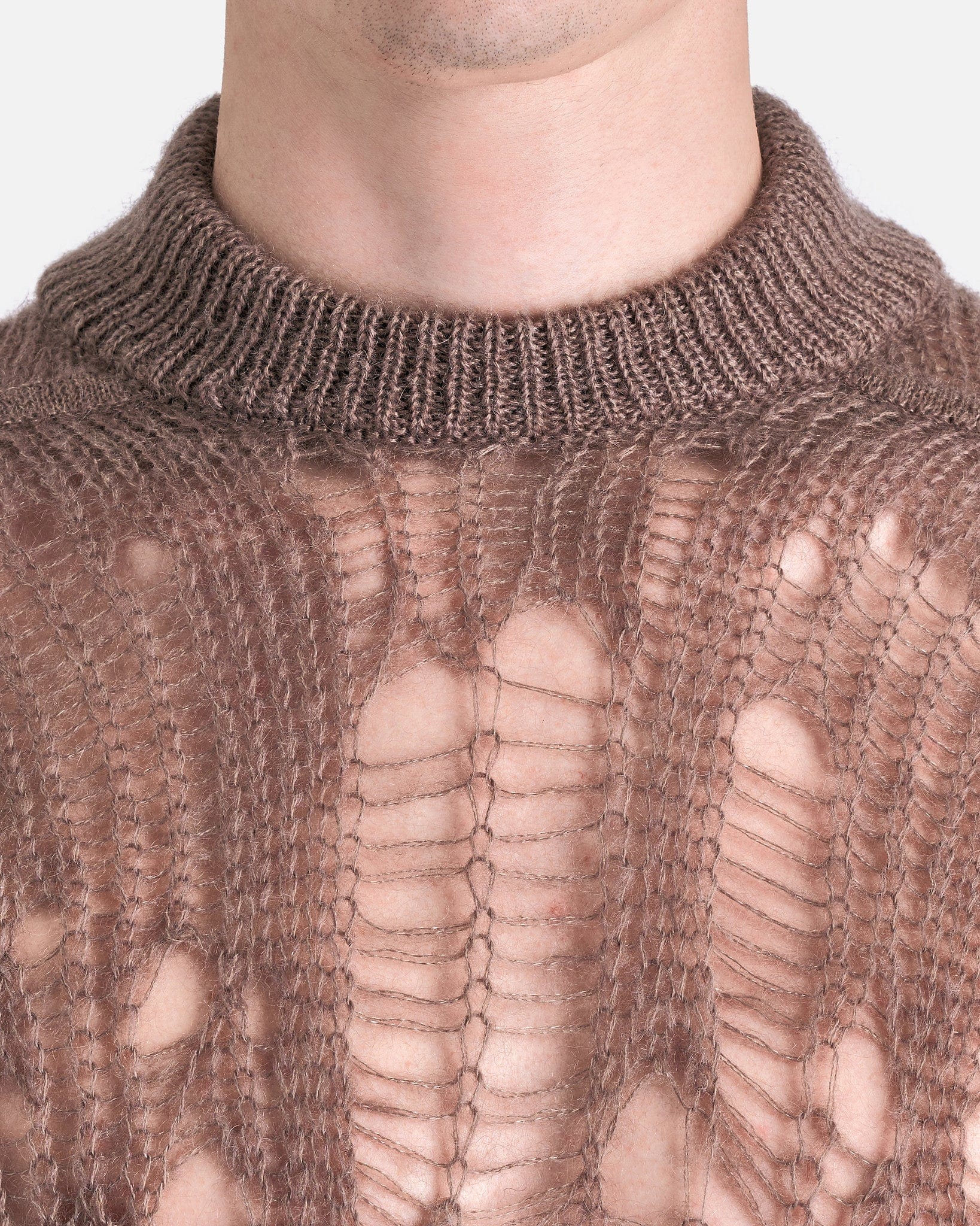 Оригінальна Tommy Lupetto Sweater In Dust Rick owens – збільшений вид