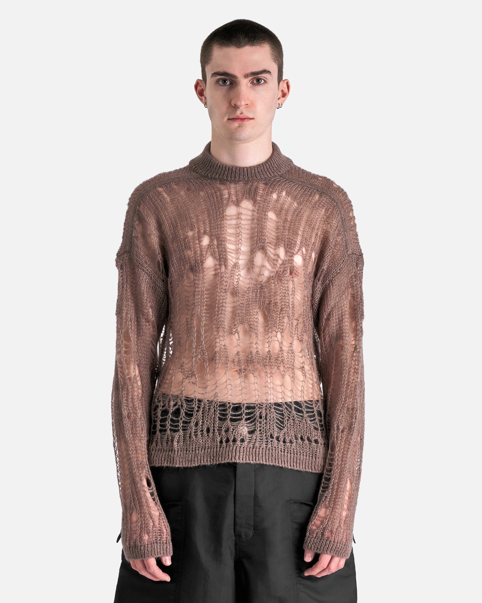 Оригінальна Tommy Lupetto Sweater In Dust Rick owens – боковий вид