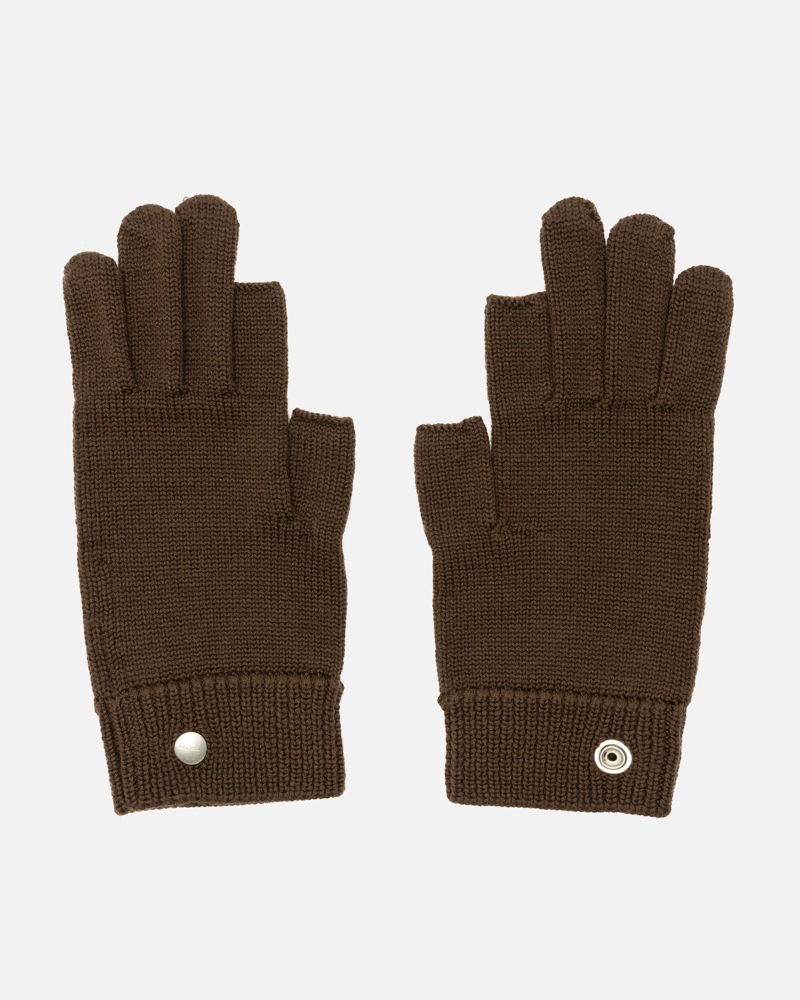 Оригінальна Touchscreen Gloves In Brown Rick owens – боковий вид