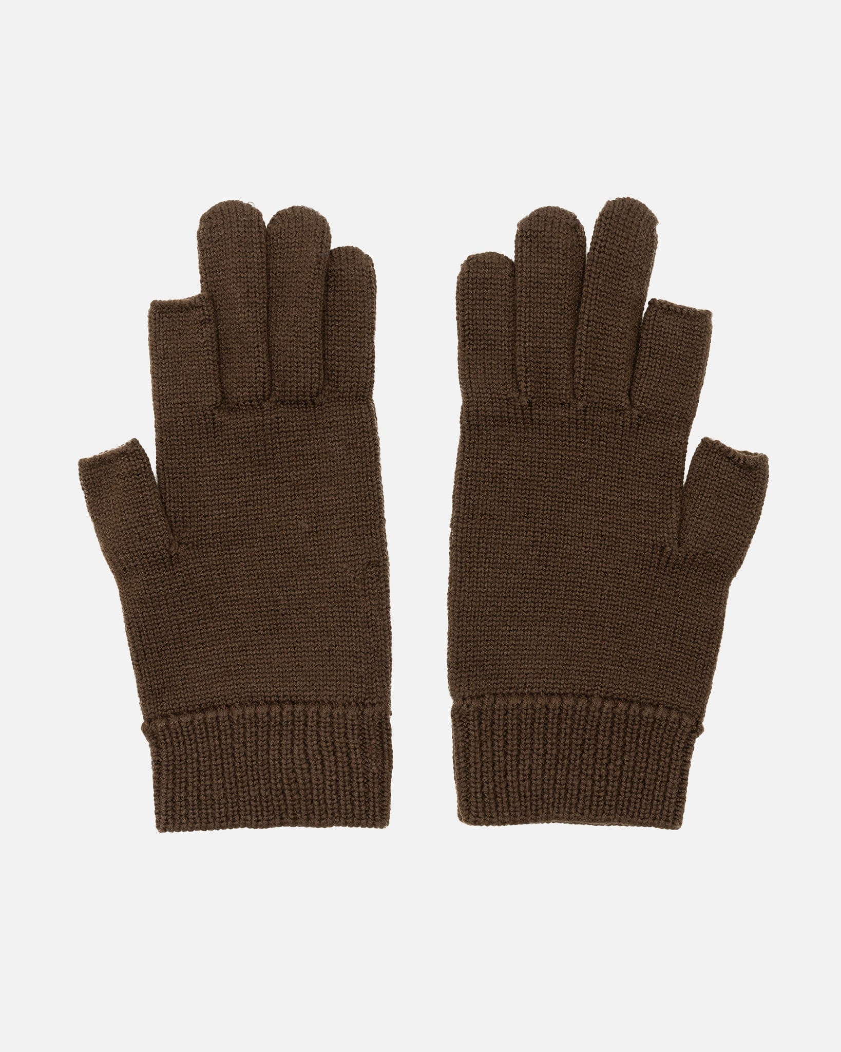 Оригінальна Touchscreen Gloves In Brown Rick owens – вид ззаду