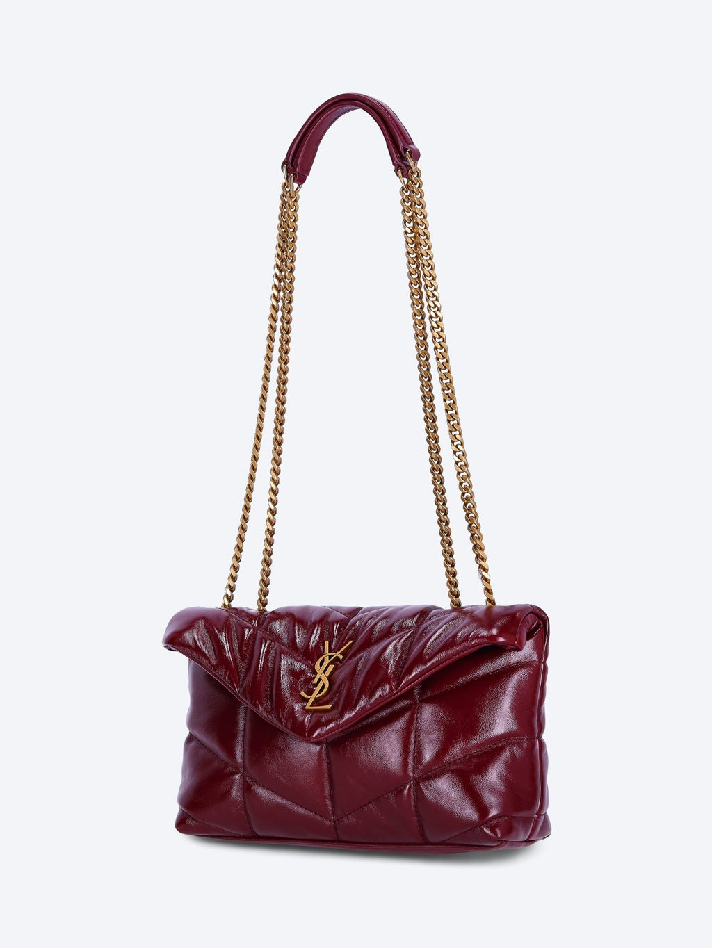 Toy Puffer Shiny Leather Shoulder Bag Saint laurent оригінал – Купити в Україні – вид ззаду