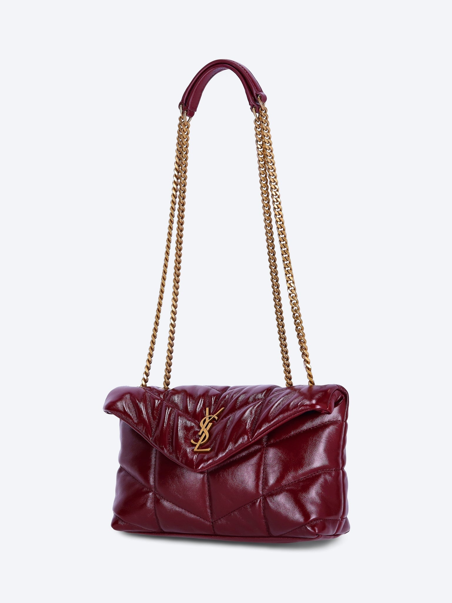 Toy Puffer Shiny Leather Shoulder Bag Saint laurent оригінал – Купити в Україні – вид ззаду