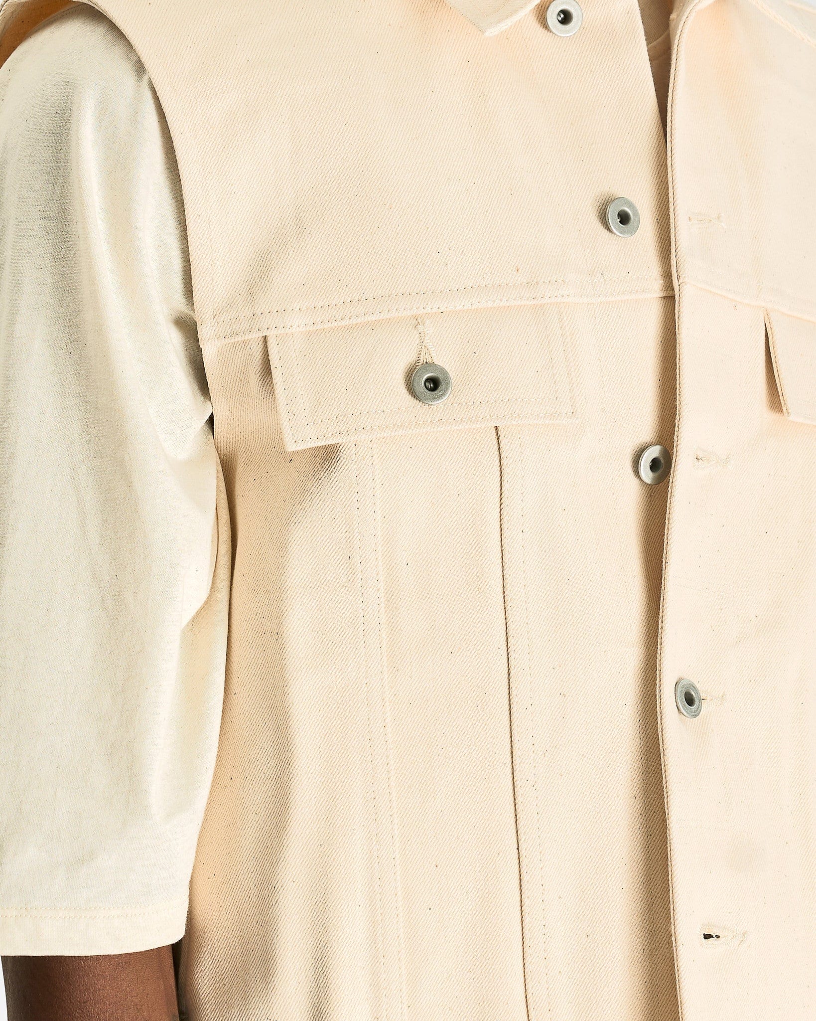Оригінальна Trucker Jacket In Natural Rick owens – збільшений вид