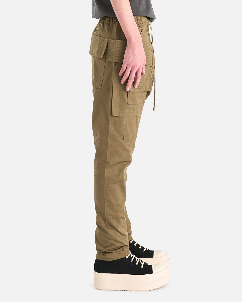 Twill Creatch Cargo In Pale Green Rick owens оригінал – Купити в Україні – вид ззаду