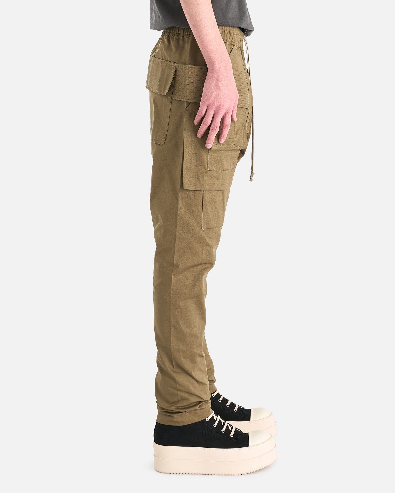 Twill Creatch Cargo In Pale Green Rick owens оригінал – Купити в Україні – вид ззаду