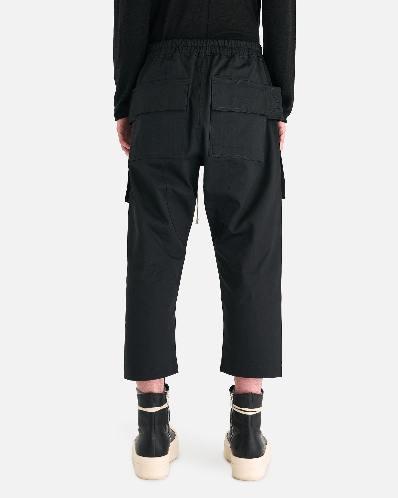 Оригінальна Twill Cropped Creatch Cargo In Black Rick owens – детальний вид