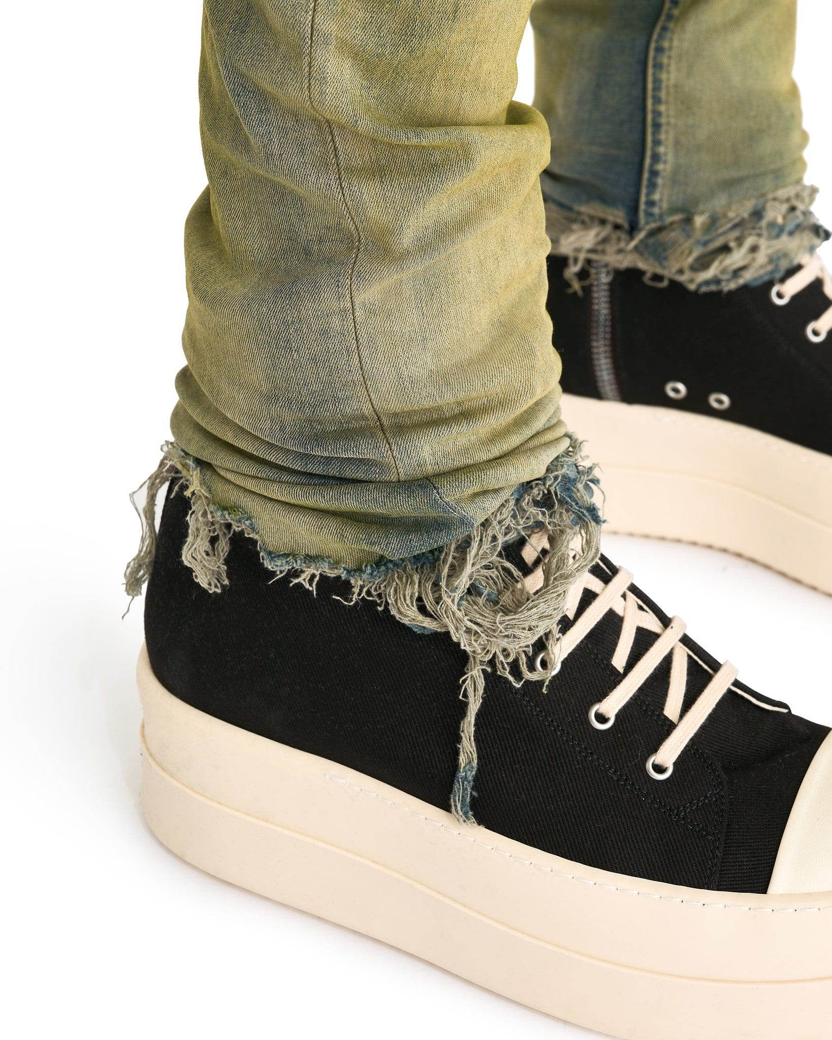Оригінальна Tyrone Cut Denim In Pearl Rick owens – збільшений вид