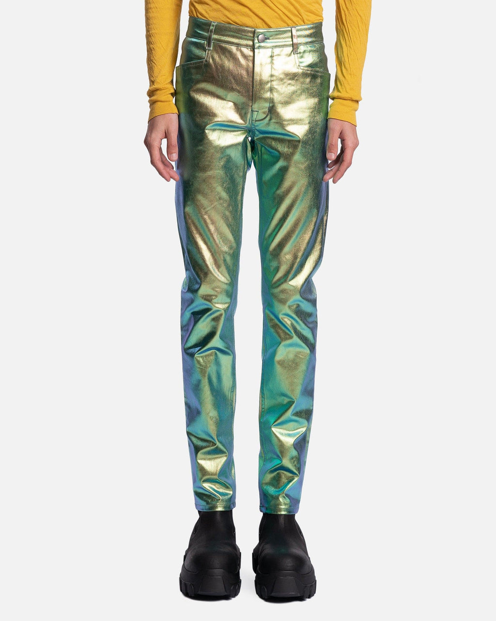 Tyrone Jeans In Iridescent Rick owens оригінал – Купити в Україні – боковий вид