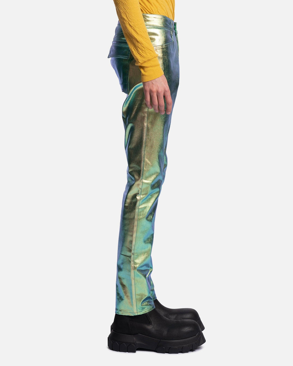 Tyrone Jeans In Iridescent Rick owens оригінал – Купити в Україні – вид ззаду