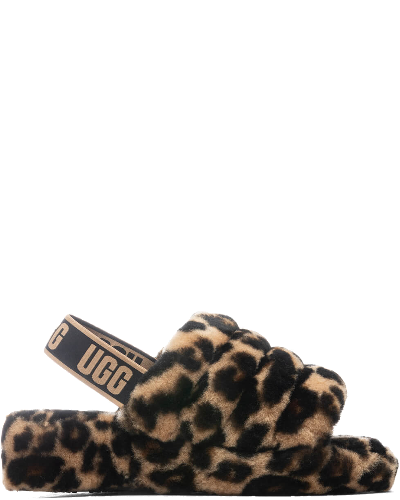 Оригінальна Womens Fluff Yeah Slide Panther Print Ugg