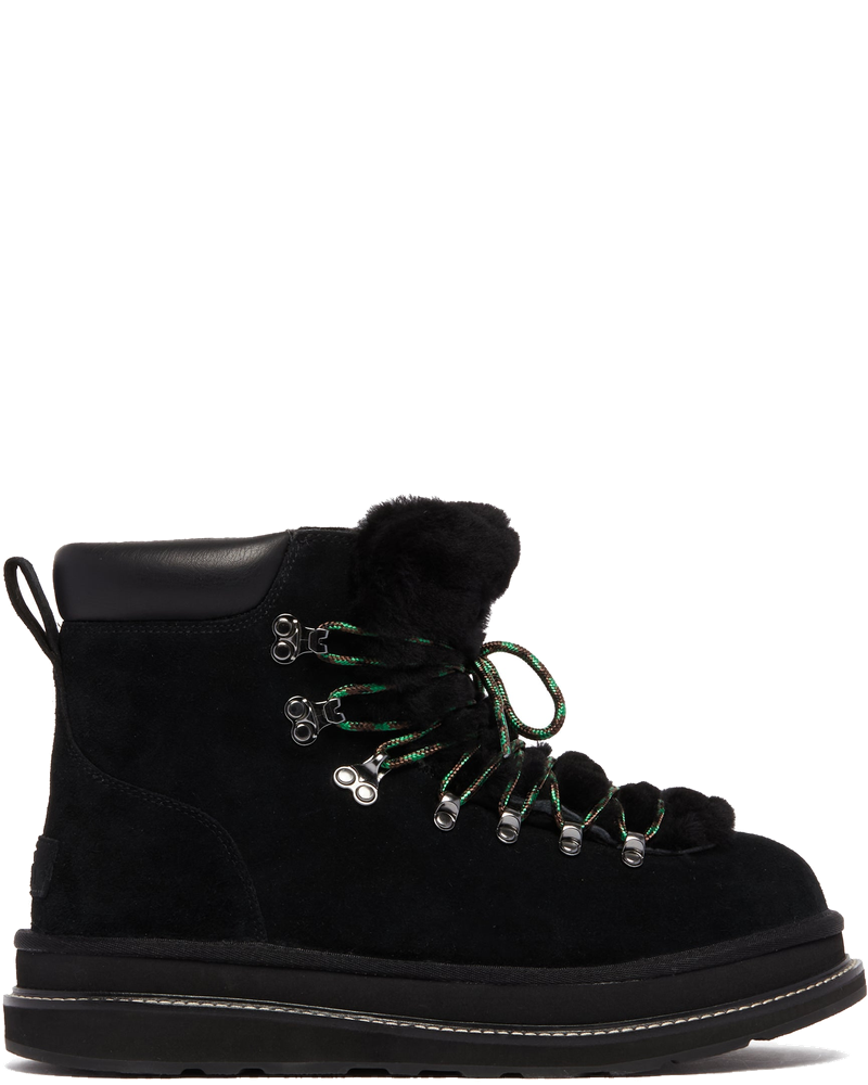 Оригінальна X Sacai Black Leather Hiker Boots Ugg
