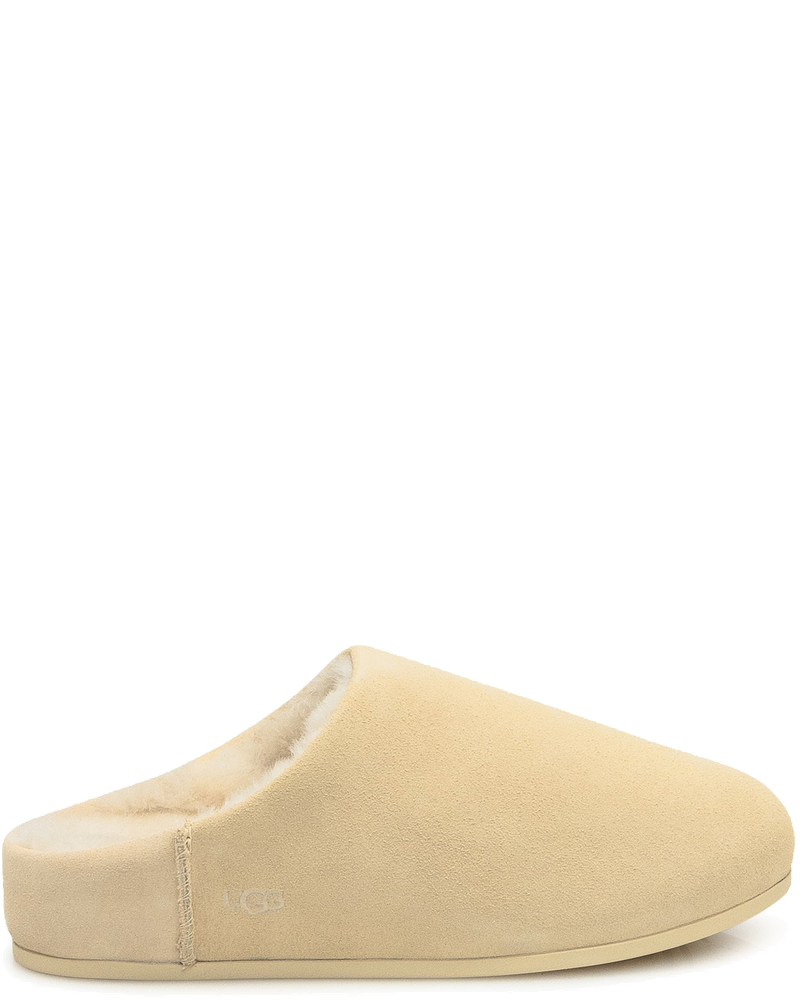 Beige Suede Slippers With Shearling Lining Ugg оригінал – Купити в Україні