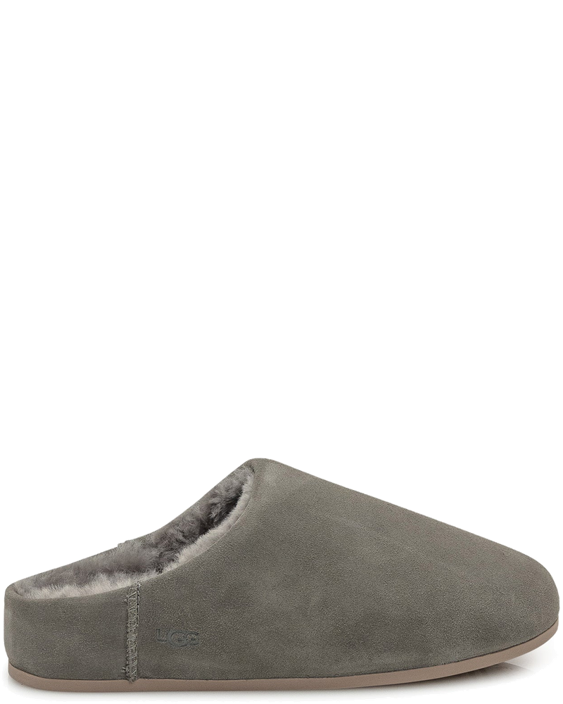 Grey Suede Slippers With Shearling Lining Ugg оригінал – Купити в Україні