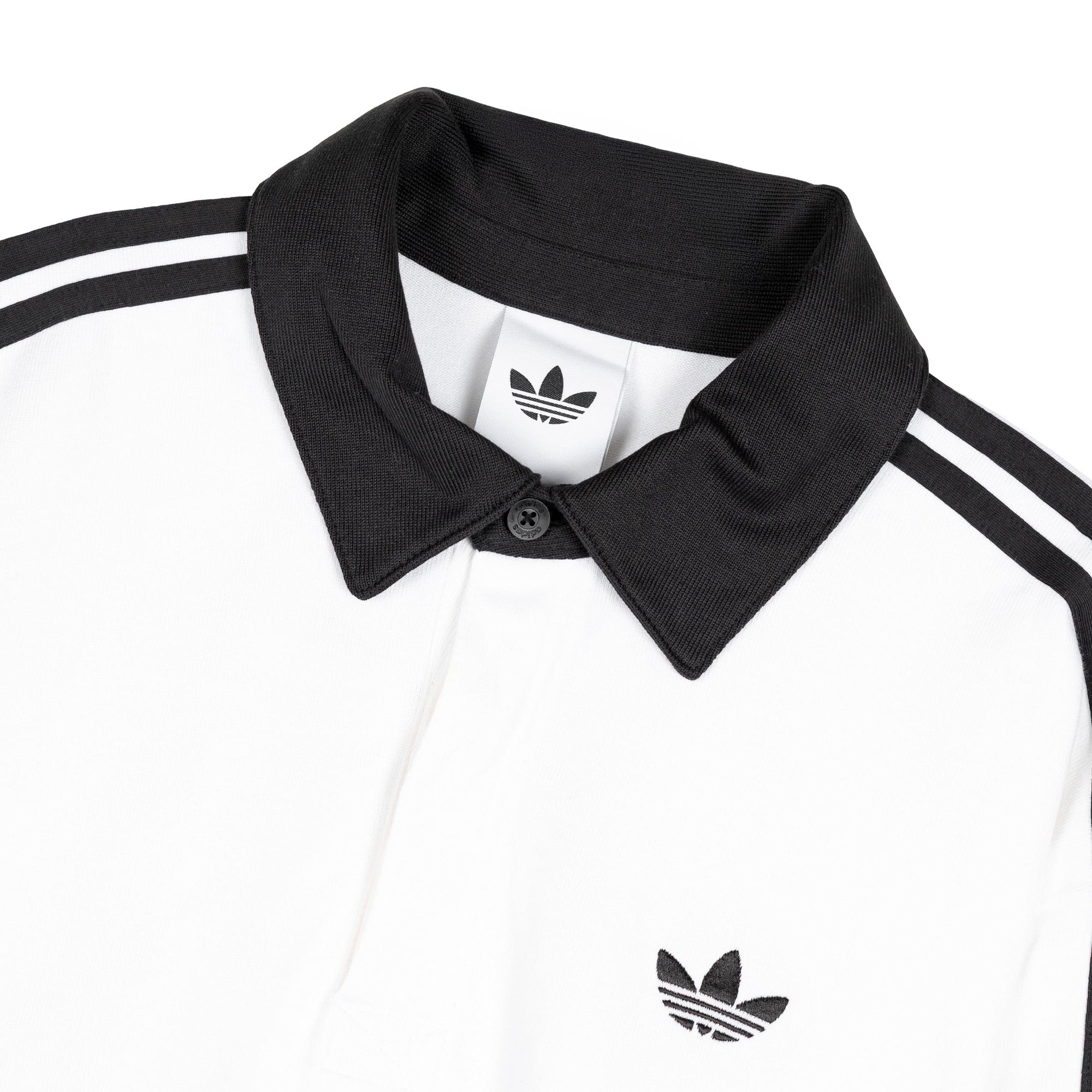 Three Stripes Rugby Long Sleeve Polo Shirt Adidas оригінал – Купити в Україні – вид ззаду - ADIDAS