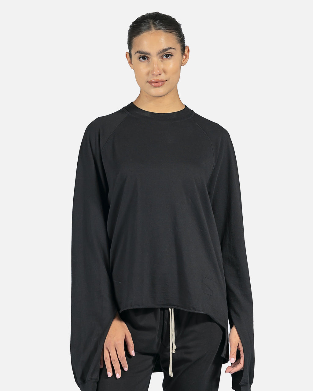 Оригінальна Vega Tee In Black Rick owens – боковий вид
