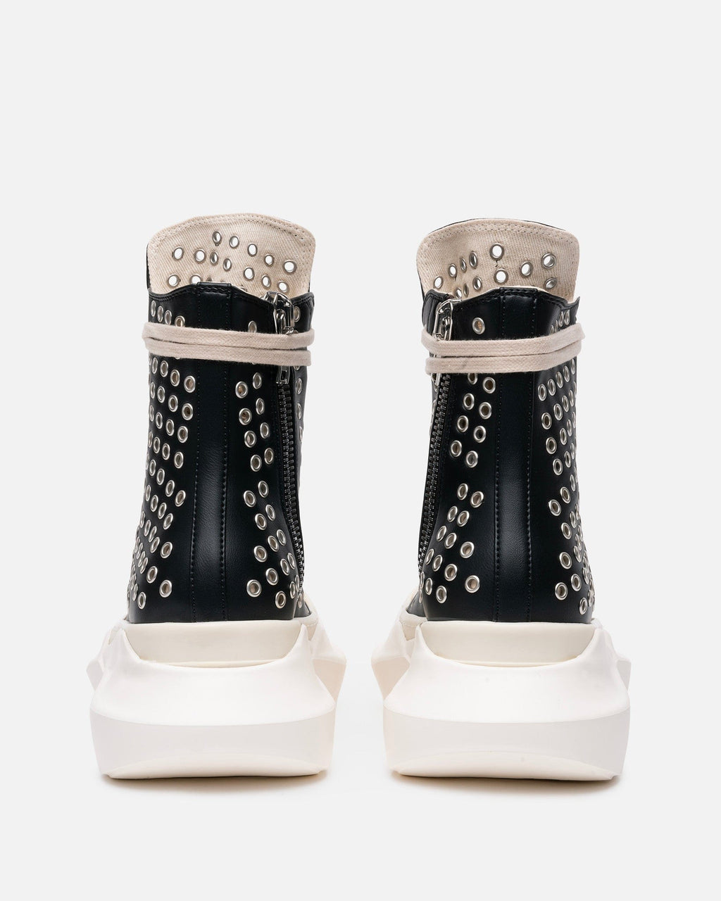 Vegan Leather Abstract Ramones In Black Rick owens – Гарантія оригінальності – збільшений вид